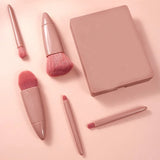 Kit Pincéis de Maquiagem BeautyGloss 5 em 1